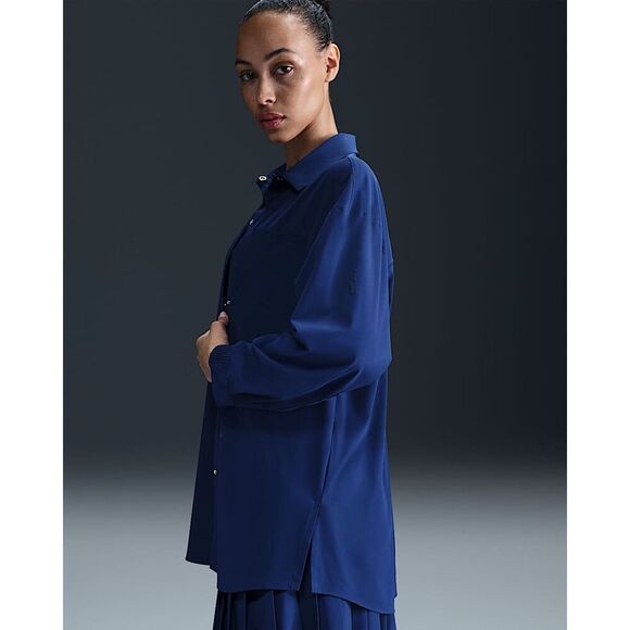 Nike 24.7 PerfectStretch Women's Dri-FIT Oversized Long-Sleeve Shirt NEW NWT - Picture 3 of 11